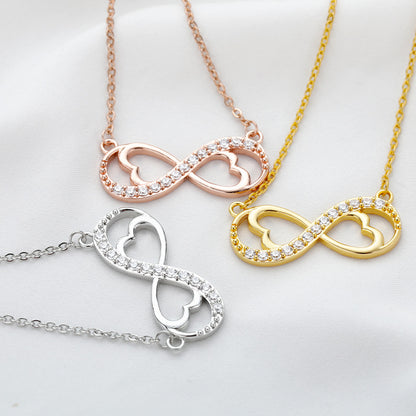 Women's Necklace 8-character Love Necklace Unlimited Love Heart Necklace