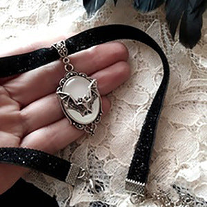 Bat Necklace Fashionable Personality Women's Bat Flannel Necklace Necklace Necklace
